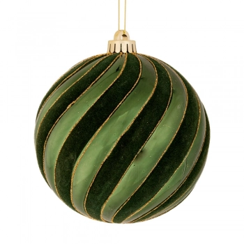 Χριστουγεννιάτικη Μπάλα Πλαστική Γυαλιστερή Κυπαρισσί 12εκ. iliadis 90978