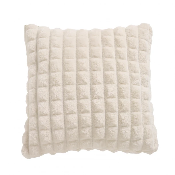 Διακοσμητικό Μαξιλάρι Fleece 40x40εκ. Throws 1356 Ιβουάρ Das Home