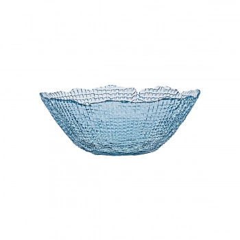 Μπωλ Σερβιρίσματος Γυάλινο Μπλε 16x5εκ. Roche 07-39462