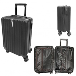 Βαλίτσα Πλαστική Μαύρη 33x22x56εκ. Homie 20-886