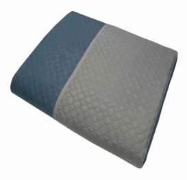 Κουβερλί Microfiber Ultrasonic Υπέρδιπλο 220x240εκ. Circles Πετρόλ