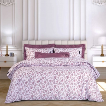 Σετ Παπλωματοθήκη Βαμβακερή King 240x260εκ. Essential 2363 Nude-White Greenwich Polo Club