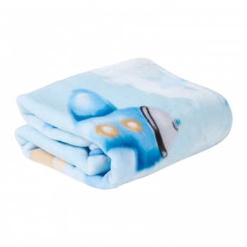 Κουβέρτα Βελουτέ Κούνιας 110x140εκ. Baby Relax 4918 Μπλε Das Baby