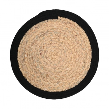 Σουπλά Υάκινθου-Polyester Natural-Μαύρο Haven 38εκ. Estia 07-32425