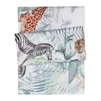 Τραπεζομάντηλο Polycotton 140x180εκ. Table 0646 Εκρού-Μέντα Das Home