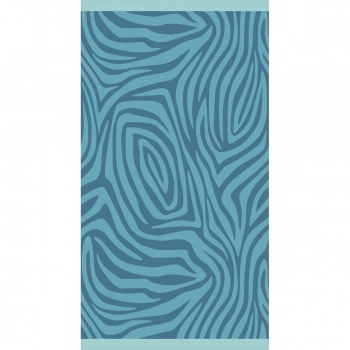 Πετσέτα Θαλάσσης Βαμβακερή Velour Blue 86x160εκ. Zebra Melinen 20004872