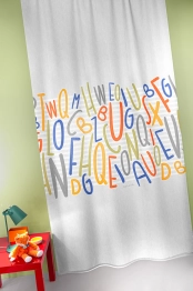 Κουρτίνα Polyester Letters Multi 145x270εκ. Guy Laroche