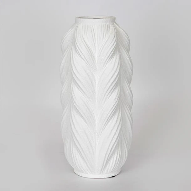 Βάζο Κεραμικό Λευκό 17,5x16x38,5εκ. ESTHETI 752-20255