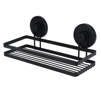 Εταζέρα Από Σίδερο & ABS Με Βεντούζες 25x10x8,7εκ. Black MRShome 0025000