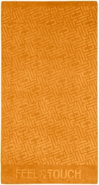 Πετσέτα Θαλάσσης Polyester-Poliammide 90x170εκ. Feel & Touch Icon Curry