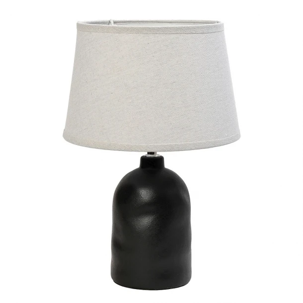 Φωτιστικό Επιτραπέζιο Κεραμικό Μαύρο 37εκ. ESPIEL HAP339