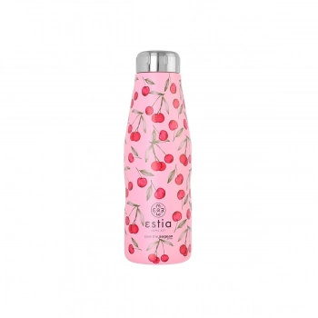Θερμός-Μπουκάλι Ανοξείδωτο Cherry Rose The Aegean Estia 500ml-7x22,3εκ. 01-16647
