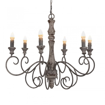 Πολυέλαιος Οροφής Μεταλλικός Με 6 Λάμπες Vintage Φ85x68εκ. iliadis 88153