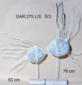 Σετ 2τμχ Ψάρι Ξύλινο Royal Art 78εκ. GAR275L/S