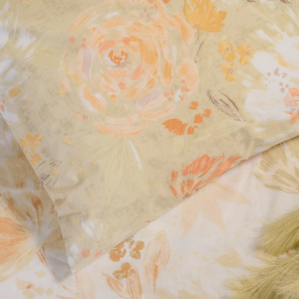 Ζεύγος Μαξιλαροθήκες Polycotton 50x70εκ. Anabelle Beige Casual Line Melinen 20005996