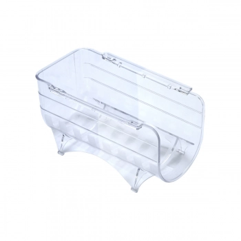 Κουτί Οργάνωσης Ψυγείου Για Μπουκάλι Κρασί Πλαστικό Διάφανο 10x20εκ. Estia 01-20149