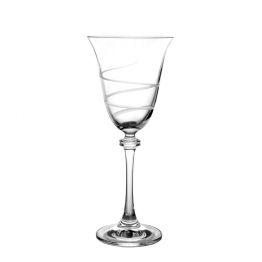 Ποτήρι Κρασιού Κρυστάλλινο Asio Άνθος Crystal Bohemia 185ml CTB1SD702ΑΝ