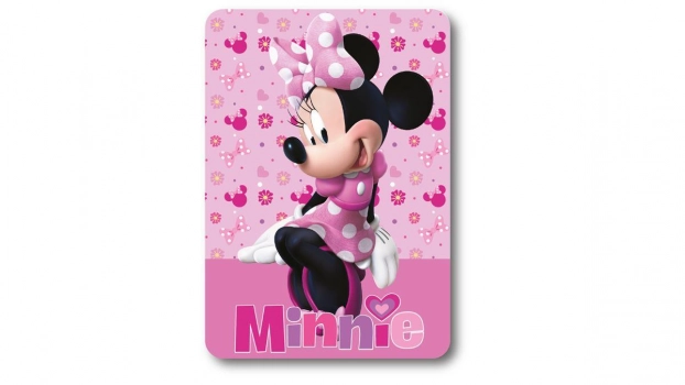 Κουβέρτα Κούνιας Fleece 100x140εκ. Disney Home Minnie 37 Pink Digital Print DimCol