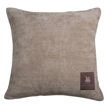 Διακοσμητικό Μαξιλάρι Microchenille-Fleece 42x42εκ. Premium 2759 Σπαγγί Greenwich Polo Club
