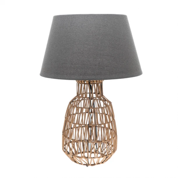 Φωτιστικό Επιτραπέζιο Καφέ-Γκρι 42x61εκ. Zen Collection 23.49242