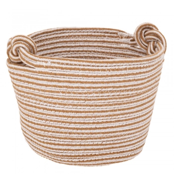 Καλάθι Υφασμάτινο Κρεμ-Μπεζ iliadis 18x18εκ. 93042