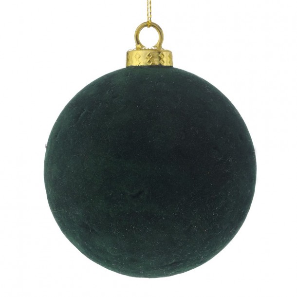 Χριστουγεννιάτικη Μπάλα Βελούδινη Πράσινη 8εκ. iliadis 81777