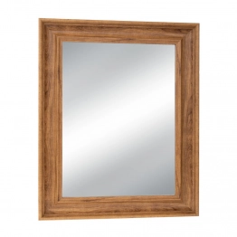 Καθρέπτης Τοίχου Πλαστικός (Εφέ Ξύλου) Ανοιχτό Καφέ 60x80εκ. iliadis 91866