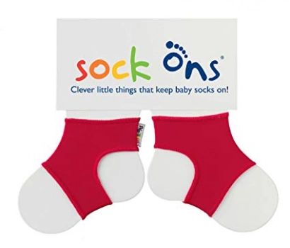 Ζεύγος Σταθεροποιητές Καλτσών 0-6 Μηνών Κόκκινο Sock Ons SOS-RED