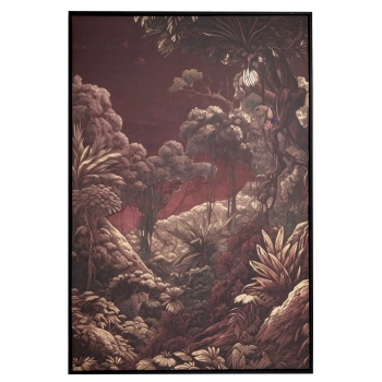 Πίνακας Χρυσοτυπία Καμβάς Burgundy Jungle 83x123εκ. iliadis 89152