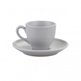Σετ Φλυτζάνια Καφέ 6τμχ Πορσελάνης Grey Matte Moderna Kutahya 100ml KXCT720159