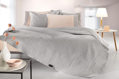 Σετ Κουβερλί Microfiber Υπέρδιπλο 220x240εκ. Hamptons Grey Guy Laroche