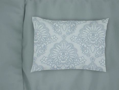 Μαξιλαροθήκη Βαμβακερή Εμπριμέ 50x70εκ. Άρτεμις 705 Light Blue-Grey DimCol 33111647005