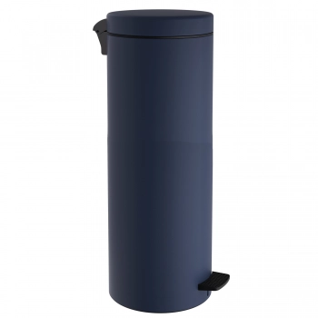Καλάθι Απορριμμάτων 30lt Soft Close Ανοξείδωτο Matt Navy Blue Pam & Co Φ25x65εκ. 2565-203