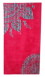 Πετσέτα Θαλάσσης Βαμβακερή Βελουτέ Ζακάρ 85x160εκ. Design 2 Komvos Home 7088885-23