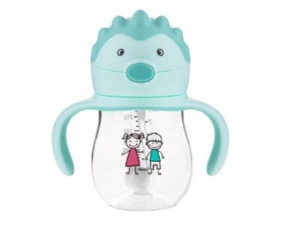 Εκπαιδευτικό Ποτηράκι Με Καλαμάκι Και Βαρίδι Tritan akuku A0033