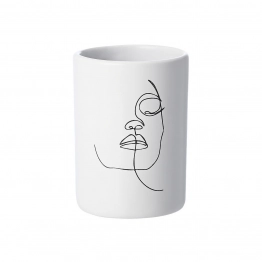 Ποτηροθήκη Λευκή Line Art 7,5x10,5εκ. Estia 02-18115