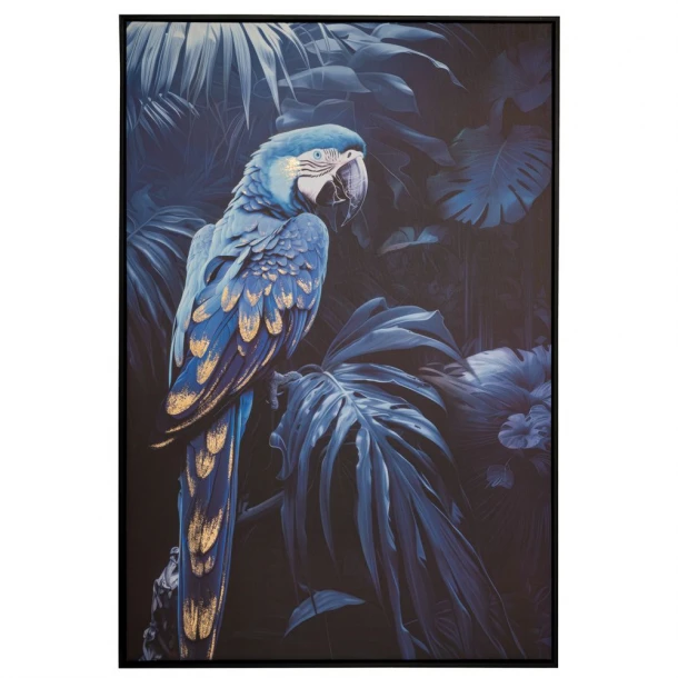 Πίνακας Χρυσοτυπία Καμβάς Blue Parrot 83x123εκ. iliadis 89158