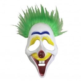 Μάσκα Κλόουν Με Μαλλιά Πράσινα CARNAVAlista 3-2189