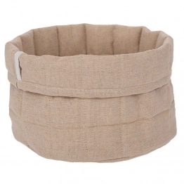 Καλάθι Υφασμάτινο Κρεμ iliadis 24x15εκ. 93034