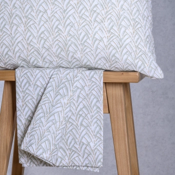 Σετ Σεντόνι Με 2 Μαξιλαροθήκες Βαμβακερό King Με Λάστιχο 180x200+32εκ. Coral Aqua Ultra Line Mini Melinen 20005908