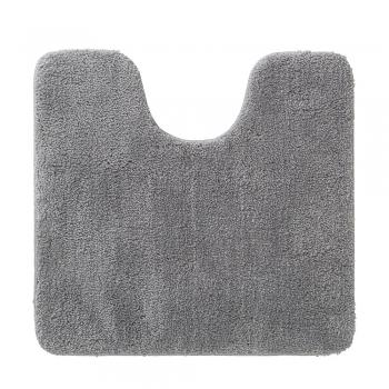 Ταπέτο Λεκάνης Αντιολισθητικό Polyester 57x60εκ. Cosima Grey Sealskin 800633