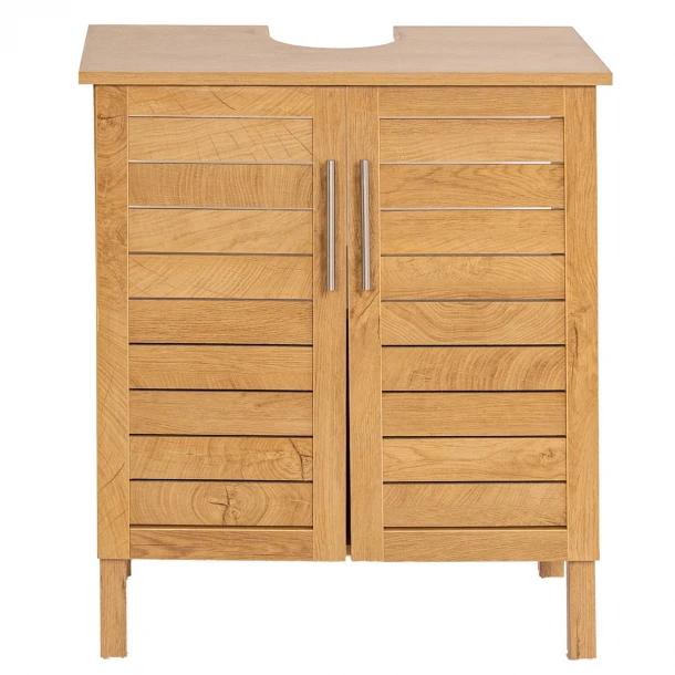 Έπιπλο Νιπτήρα Ξύλινο 60x30x70εκ. Μπεζ-Καφέ MRShome 1378000