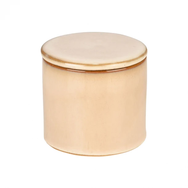 Δοχείο Για Βαμβάκι Κεραμικό 8,5x8,5x9εκ. Satin Estia 02-27780