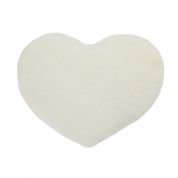 Διακοσμητικό Μαξιλάρι Καρδιά Polyester 40x50εκ. Deco 2296 White Das Home