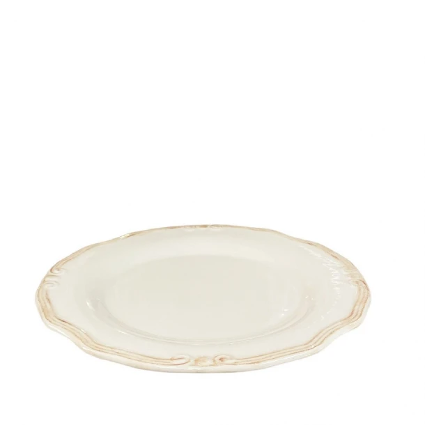 Πιάτο Φαγητού Ρηχό Stoneware Tiffany Cream ESPIEL 25x2εκ. RSV101K6