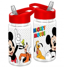 Παγούρι Πλαστικό PET Με Καλαμάκι 450ml Mickey Homie 50-3707
