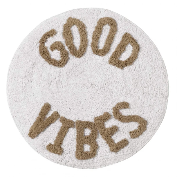 Ταπέτο Μπάνιου Βαμβακερό Φ60εκ. Bathmats 0679 Εκρού-Μπεζ Das Home