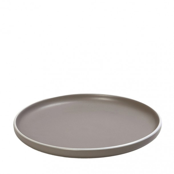 Πιάτο Ρηχό Φαγητού Stoneware Γκρι Mood Nordic Step ESPIEL 27,3x27,3x3,5εκ. ATA120K6