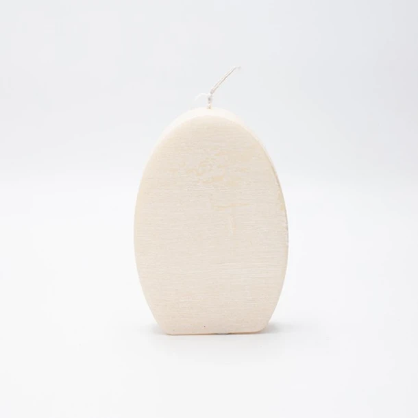 Κερί Αυγό 10x15εκ. Εκρού Περλέ Ρούστικ ESTHETI 819-00958