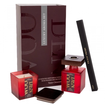 Σετ 2τμχ Αρωματικό Χώρου Με Stick 100ml Και Κερί 90gr Σε Συσκευασία Πολυτελείας iliadis 91535